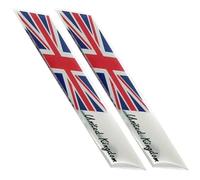 Lpitoy Badge Emblème De Voiture Drapeau Anglais 3D, 2 Pièces, Autocollant Adapté À Carrosserie De Voiture, Drapeau Britannique, Autocollant De Pare-Chocs, Décalcomanies De Décoration