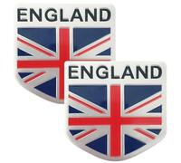Lpitoy Badge Emblème De Voiture Drapeau Anglais 3D, 2 Pièces, Autocollant Adapté À Carrosserie De Voiture, Drapeau Britannique, Autocollant De Pare-Chocs, Décalcomanies De Décoration
