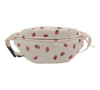 Lpitoy Banane en Velours Côtelé pour Femmes Hommes, Sacoches De Taille Réglables, pour, Course, Randonnée, Plein Air (Fraise Rose)