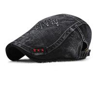 Lpitoy Béret Visière Casquette Hommes Chapeau Printemps Automne Sergé Bérets Chapeau Snapback Os Mâle Chapeaux Plats