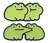 Lpitoy Broche Grenouille Mignonne 2 Pièces, Épingle d'animaux De Dessin Animé, Badge sur À Dos, Épingle À Revers, Accessoires De Costume