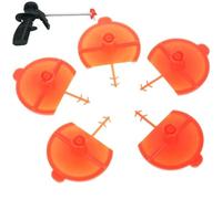 Lpitoy Buse De Pulvérisation De Mousse De Polyuréthane, 5 Pièces, Buse De Pulvérisation À Ventilateur Plat, Buses De Mousse De Remplacement, Buses De Colle À Jet Moussant