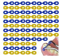 Lpitoy Cale Interdentaire Dentaire, Séparateur De Dents, Cales De Fixation en Caoutchouc Élastique, Matrices Profilées Sectionnelles, Accessoires De Dentisterie, 60 Pièces