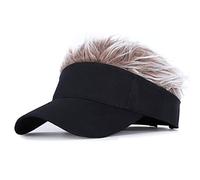 Lpitoy Chapeau De À Visière pour Hommes, Nouveauté, Chapeaux De Golf Amusants, Fausse Perruque, Casquette De Baseball Réglable avec
