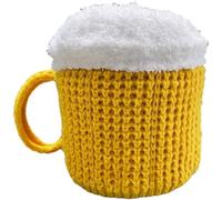 Lpitoy Chapeau De Chope De Bière, Chapeau Tricoté en Forme De Tasse De Bière Drôle pour Hommes Femmes, Chapeau De Bière Cool pour Les Amateurs De Bière, Chapeau Mignon d'anniversaire