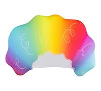 Lpitoy Chapeau De Perruque Arc-en-Ciel Afro en Forme De Balai Éponge - Perruque Amusante Extravagante pour Adultes, Couvre-Chef Coloré Bouffant pour Carnaval Ou Halloween.