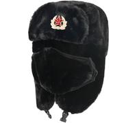 Lpitoy Chapeau De Trappeur d'hiver Ushanka, Chapeau Russe Coupe-Vent avec Oreillettes, Chapeau De Ski Chaud Résistant Au Froid pour Temps Froid, Chasse en Plein Air, Cyclisme