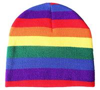 Lpitoy Chapeau d'hiver pour Enfants, Tricoté Arc-en-Ciel, Mignon, Mélange De Laine, Bonnet Doux Chaud, pour Filles Garçons