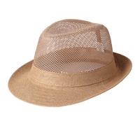 Lpitoy Chapeau Fedora en Respirante pour Hommes Femmes, Chapeau De Plage D'été À Bords Courts, Style Panama Trilby, Accessoire De Soirée Années 20, Léger Idéal pour L'extérieur.