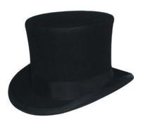 Lpitoy Chapeau Haut De Forme pour, Chapeaux De Fête Amusants, Chapeau Haut De Forme Victorien, Chapeau De Costume De Smoking, Chapeau De Cocher, Magicien Majordome, Accessoire De Costume
