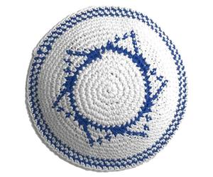 Lpitoy Chapeau Kippa Tricoté À Main pour Hommes, Calotte Juive Classique, Kippa Traditionnelle, Chapeau Rond De Jérusalem