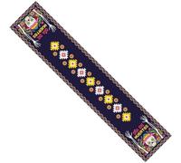 Lpitoy Chemin De Table Mexicain Jour des Morts Mexique Dia De Los Muertos Couverture De Table en Forme De Tête De Mort en Sucre pour Salle À Manger, Cuisine, Maison, Fête d'halloween