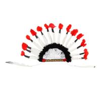 Lpitoy Coiffure en Plumes Indiennes, Chapeau en Plumes De Chef Indien, Bonnet De Guerre Amérindien, Accessoires De Cosplay, Accessoires pour