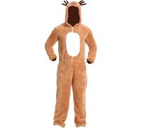 Lpitoy Costume De Renne De Noël Unisexe pour Adulte, Tenue De Cosplay Animal De Dessin Animé, Pyjama, Combinaison pour Halloween Noël
