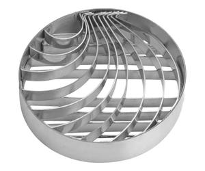 Lpitoy Coupe-Concha Moule À Pain Mexicain Timbre De Conque en Acier Inoxydable Moule À Deux Faces pour Pan Dulce Mexicano Cortadora De Pan, Coupe-Pain en Forme De Conque Oreiller