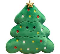 Lpitoy Coussin De Noël en Peluche en Forme De Sapin De Noël, Idéal pour Décorer Un Canapé, Une Fête Ou Une Maison