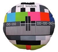 Lpitoy Coussin Décoratif Rond Vintage Style Années 80, Motif « téléviseur sans », Idéal pour Canapé, Salon, Lit Ou Décoration Intérieure.