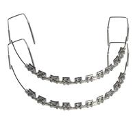 Lpitoy Décoration Dentaire Temporaire avec Fils Métalliques, Support Métallique Attaches De Ligature Orthodontique, Accessoires De Pratique pour Étudiants en Médecine Dentaire Orthodontiste