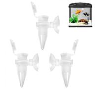 Lpitoy Distributeur Automatique De Nourriture pour Poissons, 3 Pièces, Mangeoire Conique pour Aquarium, Ver Rouge, Entonnoir, Tasse, Outil d'alimentation pour Poissons