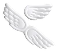 Lpitoy Ensemble Repose-Poignet pour Clavier Souris Angel Wings, Coussin en Mousse À Mémoire De Forme, Support Souple Antidérapant Durable pour Une Frappe Confortable