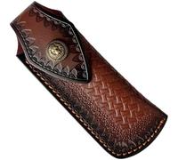 Lpitoy Étui en Cuir pour Couteau De Poche, Étui De Transport À Pression pour Couteau Pliant, Idéal pour Chasse Le Camping. Cadeau Parfait pour Les Activités De Plein Air.