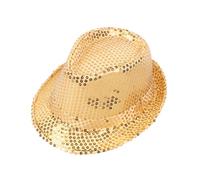 Lpitoy Fedoea - Chapeau Unisexe À Paillettes, Chapeau De Spectacle pour Enfants, Cadeau pour Enfants, Charme, Utilisation De Danse, Spectacle De Danse, Fête, Jazz, pour Filles Et Garçons