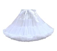 Lpitoy Jupon Crinoline pour Femmes, Jupes en Mousseline De Soie Tulle, sous-Jupe, Robe De Ballet Bouffante, Jupe De Costume De Cosplay De Fête