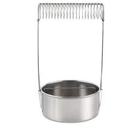 Lpitoy Lave-pinceaux, Nettoyeur De Pinceaux D', Seau De Lavage De Peinture d'art en Acier Inoxydable avec Support De Filtre De Réservoir De Lavage pour Le Nettoyage Le Séchage