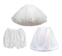 Lpitoy Lolita - Jupon en Organza, sous-Jupe Crinoline, Pantalon Bouffant, Pantalon Citrouille, Ensemble Short pour Femmes Filles, Robe De Bal De Mariage, Cosplay