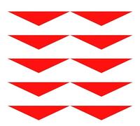 Lpitoy Lot de 10 Foulards Triangulaires Rouges pour Tête Le Cou, Accessoires De Déguisement Rétro Classiques : Foulards, Mouchoirs, Attaches pour À Main.