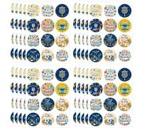 Lpitoy Lot de 20 Feuilles D'autocollants « Hanoukka » pour Les Fêtes De Hanoukka, Autocollants « joyeuses Fêtes » pour Fête des Lumières, Autocollants De 3,8 Cm (1,5 Pouce) pour Menorah De