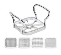 Lpitoy Machine À Frites Multifonction 5 en 1 en Acier Inoxydable, Coupe-Pommes De Terre, Coupe-Fruits, Hachoir, Ustensile De Cuisine