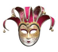 Lpitoy Masque d'halloween Exquis Vintage Vénitien Masque De Fête pour Adultes Clown Joker Masques Anime Film Danse Décoration Murale
