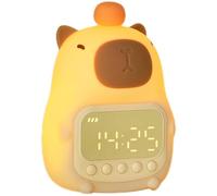 Lpitoy Mignon Capybara Réveil Veilleuse, Lampe De Table De Nuit Numérique Rechargeable LED Amusante pour Enfants