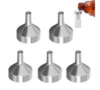 Lpitoy Mini Entonnoir en Métal 5 Pièces, Petit Entonnoir pour Remplir des Bouteilles, Petit Entonnoir pour Transférer des Cosmétiques, des Huiles Essentielles, des Parfums des Liquides