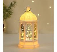 Lpitoy Mini Lanterne De Ramadan LED Lampe De Ramadan Lanternes Vintage Lanternes De Bougie Décoratives pour Les Décorations du Festival Musulman Eid Mubarak Ramadan