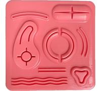 Lpitoy Module De Suture De Plaie 3D pour Pratique De Chirurgie Laparoscopique, Modèle De Simulation De Laparoscopie en Silicone, Modèle De Simulation De Suture