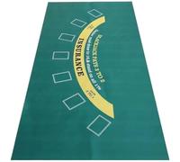 Lpitoy Nappe De Jeu De Blackjack en Feutre, Tapis De Poker, Accessoire De Jeu De Casino pour Soirées À Thème, Collectes De Fonds Réunions.