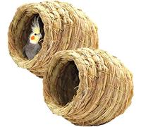 Lpitoy Oiseaux Nid Oiseaux Cage De Paille Naturelle Artisanale des Pigeons Fait À La Main pour Les Oiseaux pour Animaux De Compagnie Nid Nid Oiseaux pour Animaux De Compagnie De 12 Cm