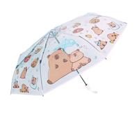 Lpitoy Parapluie Automatique Portable Coupe-Vent Parapluie De Dessin Animé Capybara Ouverture Automatique Fermeture Parapluie Pliant Étanche