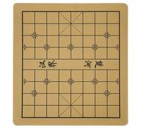 Lpitoy Plateau de Jeu d'échecs Chinois en Cuir Traditionnel, Plateau de Jeu d'échecs Chinois en Cuir suédé Doux avec Un côté Damier.
