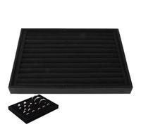 Lpitoy Plateau De Rangement De Bijoux, Boîte D'exposition De Bagues, Boucles d'oreilles, Broches, Organisateur De Classification Artisanale, Étui De Plateau Exquis