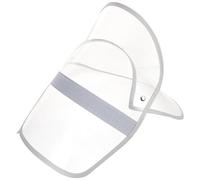 Lpitoy Poncho De Pluie, Protection Faciale, Transparent, Imperméable, Casquette, Visière Détachable, Chapeau, Bouclier, Visière, Accessoire Imperméable