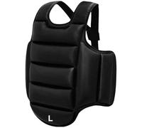 Lpitoy Protecteur De Corps De Boxe, Protège-Poitrine Kickboxing MMA Muay Thai, Bouclier Réglable pour Entraînement De Sparring, Poinçonnage Lourd, Coussin De Protection du Haut du Ventre