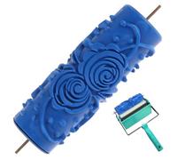 Lpitoy Rouleau À Peinture À Motifs 15x4.5cm, Rouleau en Caoutchouc Décoratif, Rouleaux en Caoutchouc Texturés, Brosse À Pochoir pour Texture Murale, pour Plafond De Meubles