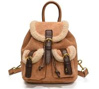 Lpitoy Sac à Dos en Daim Vintage pour Femmes, Sac à Main Tendance en Daim, Sacs à bandoulière pour Dames, Sac à Dos de Voyage pour Femmes