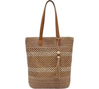 Lpitoy Sac bandoulière tissé pour Femme, Sac de Courses Polyvalent et de Grande capacité avec Pompons, Sac de Plage d'été pour Le Travail et Les Voyages