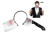 Lpitoy Serre-tête d'horreur pour Halloween, Simulation Effrayante De Couteau, Ciseaux, Serre-tête, Accessoires pour, Accessoires De Costume d'horreur pour Fête d'halloween
