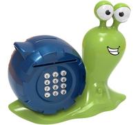 Lpitoy Tirelire pour Enfants avec Verrouillage par De Mot De Passe, Pièce De Monnaie en Forme D'escargot Mignon, Boîte D'économie d'argent, Banque Sûre pour Garçons Filles