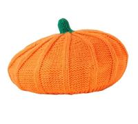 Lpitoy Tricot Citrouille Béret Chapeau Maman Bébé Halloween Bonnet Tricot Chapeau Hiver Plus Chaud Crochet Casquette De Ski Photographie Accessoire Chapeau pour Femmes Bébé